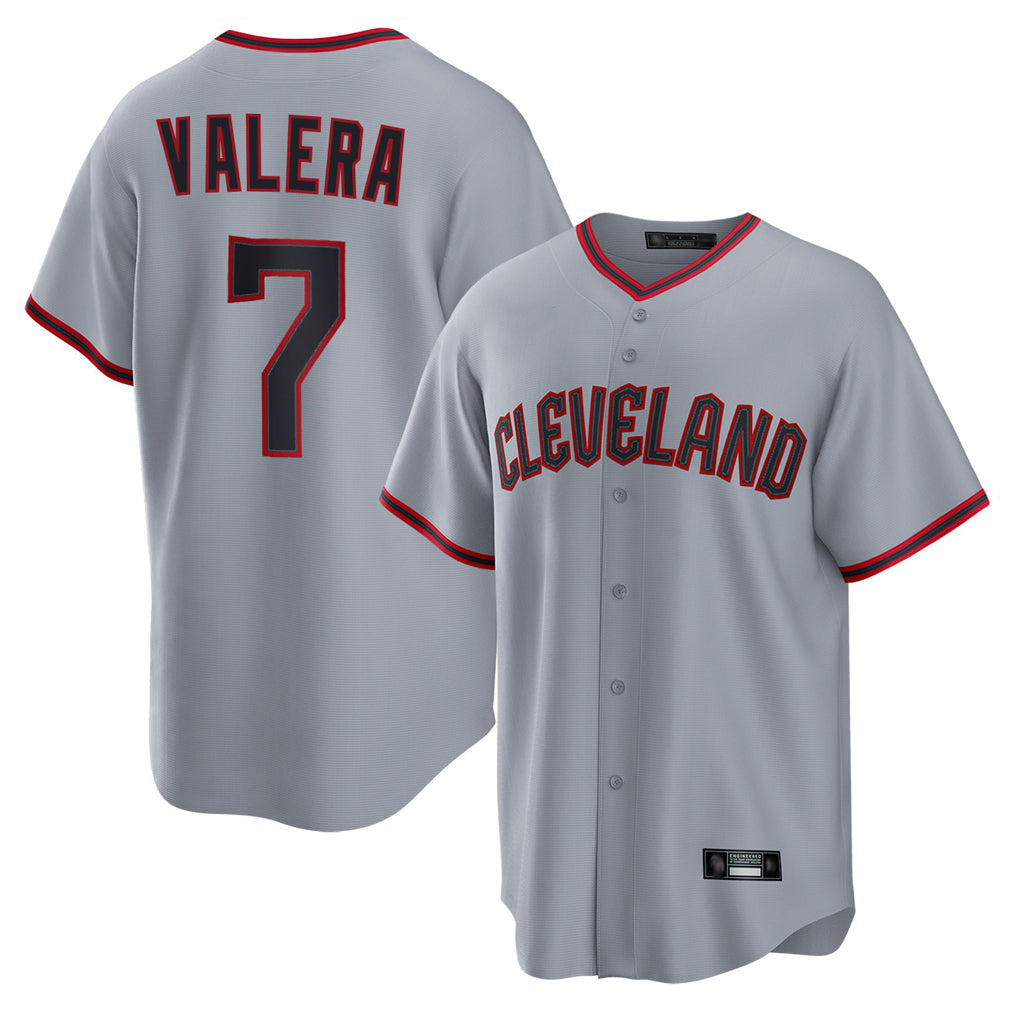 Cleveland Guardians #7 George Valera Player Gray MIKSHPS Home Game Stitched Jerseys