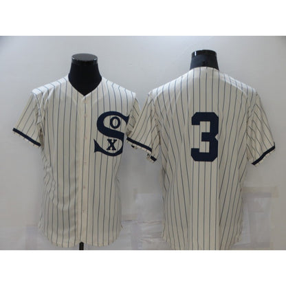 Chicago White Sox #3 Harold Baines 2021 Cream MIKSHPS Navy Field of Dreams Flex Base Stitched Jersey
