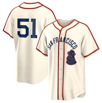 San Francisco Giants #51 Jung Hoo Lee Cream MIKSHPS 2024 Rickwood Classic Stitched Jersey
