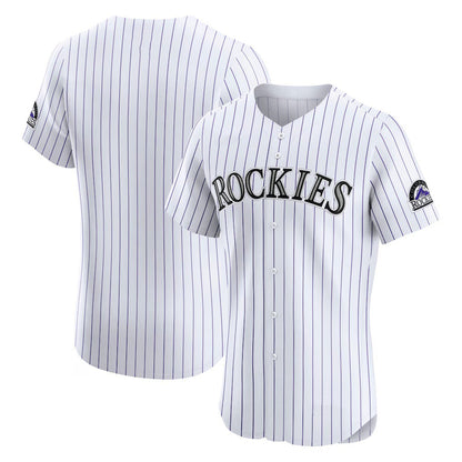 Colorado Rockies White MIKSHPS Home Elite Jersey