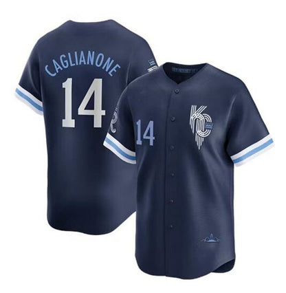 Kansas City Royals #14 Jac Caglianone Navy MIKSHPS City Connect Limited Stitched Jersey