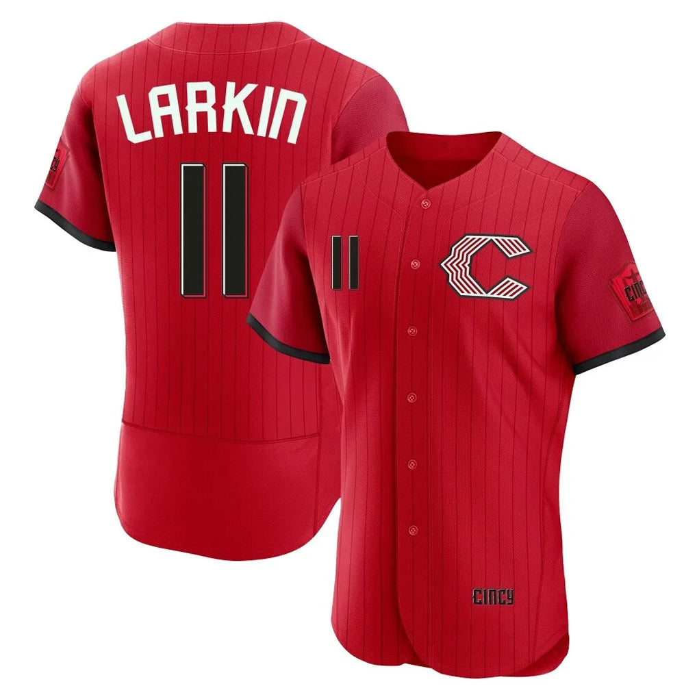 Cincinnati Reds #11 Barry Larkin Player Red MIKSHPS 2026 City Connect Limited Elite Home Stitched Jerseys