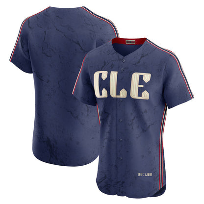 Cleveland Guardians Navy MIKSHPS City Connect Elite Jersey