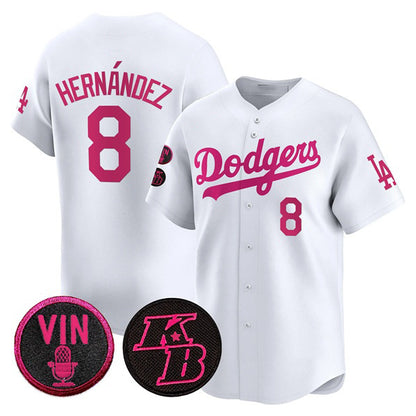 Los Angeles Dodgers #8 Enrique Hernandez White MIKSHPS 2026 Mother¡¯s Day Vapor Premier Limited Stitched Jersey