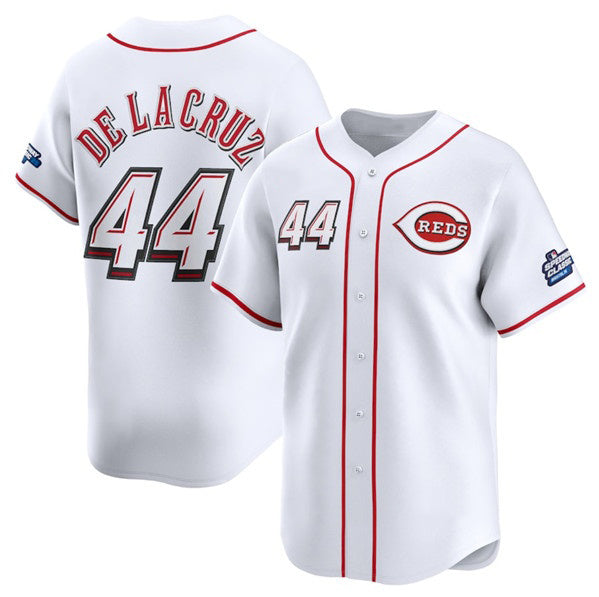 Cincinnati Reds #44 Elly De La Cruz White MIKSHPS 2025 Speedway Classic Home Limited Stitched Jersey