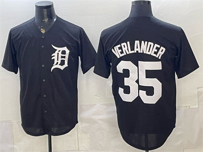 Detroit Tigers #35 Justin Verlander Black MIKSHPS Limited Stitched Jersey