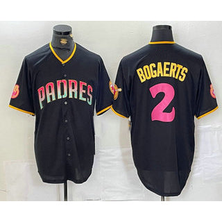San Diego Padres #2 Xander Bogaerts Black MIKSHPS Fashion Jersey