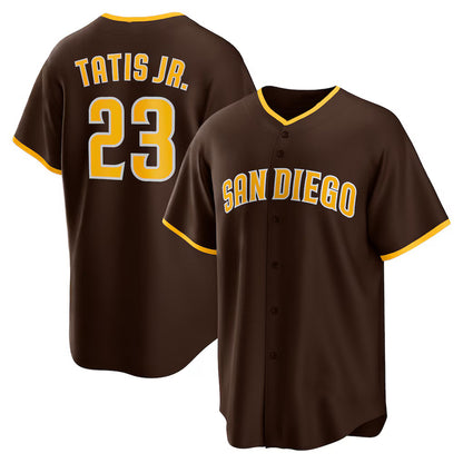 San Diego Padres #23 Fernando Tatis Jr. Brown MIKSHPS Alternate Replica Player Jersey