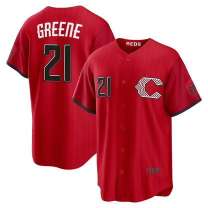 Cincinnati Reds #21 Hunter Greene Red MIKSHPS 2026 City Connect Stadium Jersey