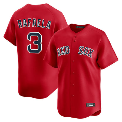 Boston Red Sox #3 Ceddanne Rafaela Player Red MIKSHPS Limited Home Game Stitched Jerseys1