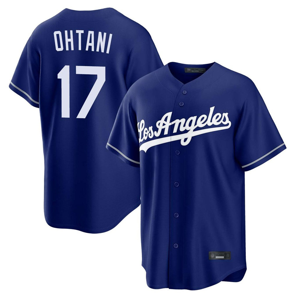 Los Angeles Dodgers #17 Shohei Ohtani Player Royal MIKSHPS Game Stitched Jerseys