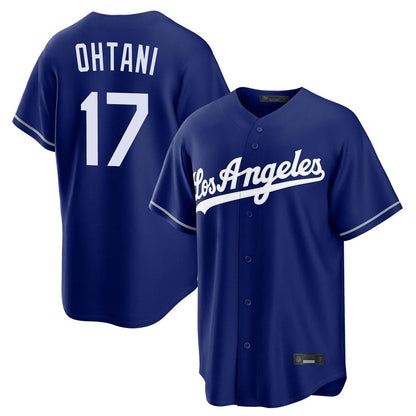 Los Angeles Dodgers #17 Shohei Ohtani Player Royal MIKSHPS Game Stitched Jerseys