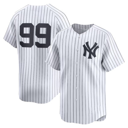 New York Yankees #99 Aaron Judge White MIKSHPS Home Limited Player Jersey