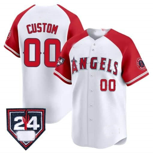 Custom Los Angeles Angels 2024 Spring Training Patch Vapor Premier Limited Jersey ¨C White MIKSHPS