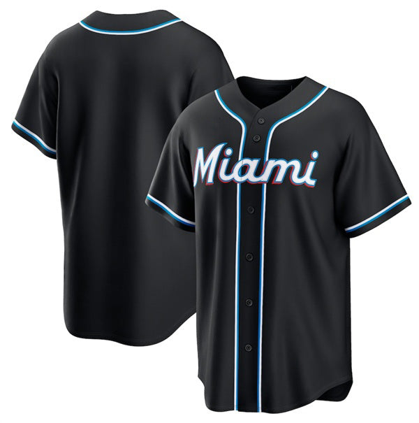 Miami Marlins Blank 2026 Black MIKSHPS Out Stitched Jersey