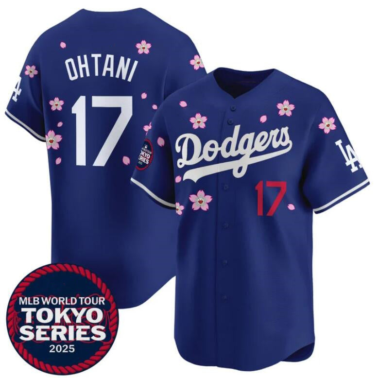 Los Angeles Dodgers #17 Shohei Ohtani Royal MIKSHPS 2025 Tokyo Series Limited Stitched Jersey