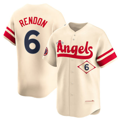 Los Angeles Angels #6 Anthony Rendon Cream MIKSHPS City Connect Limited Player Jersey