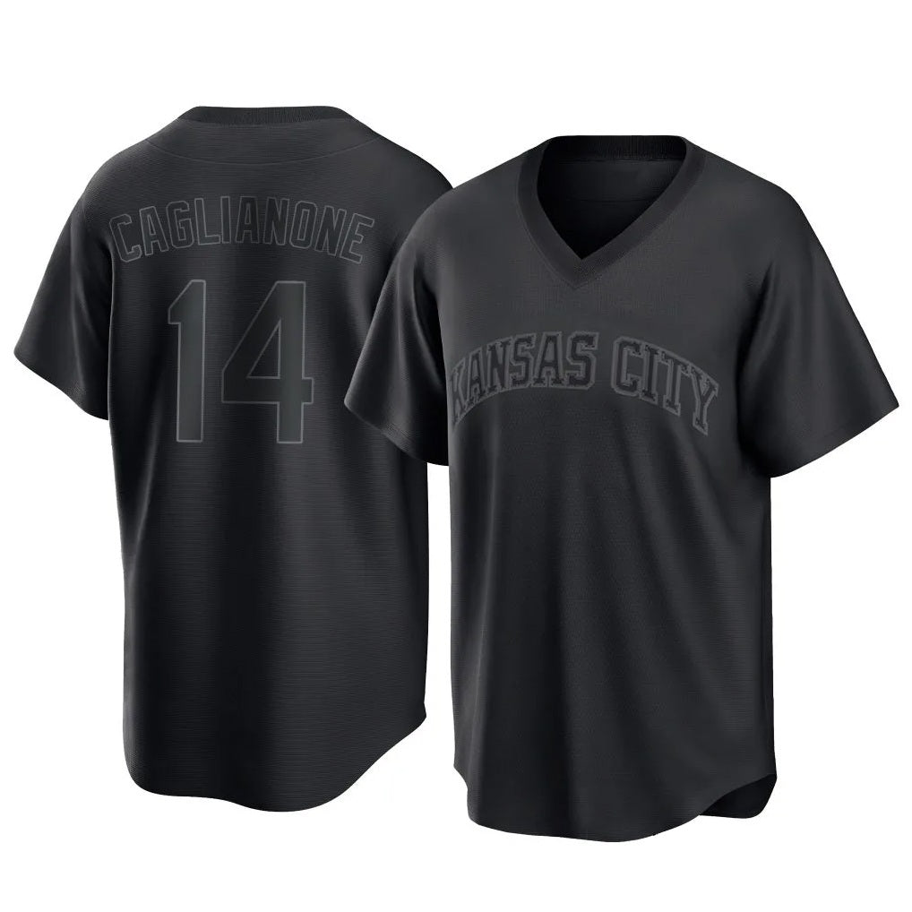 Kansas City Royals #14 Jac Caglianone Player Black MIKSHPS Fashion Game Stitched Jerseys