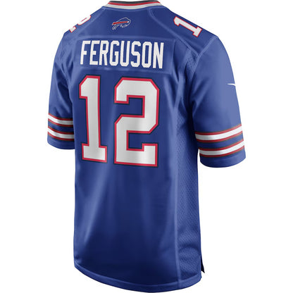 B.Bills #12 Joe Ferguson Royal MIKSHPS Game Retired Player Jersey