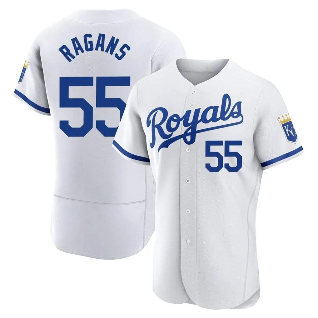 Kansas City Royals #55 Cole Ragans Player White MIKSHPS Limited Elite Home Game Stitched Jerseys