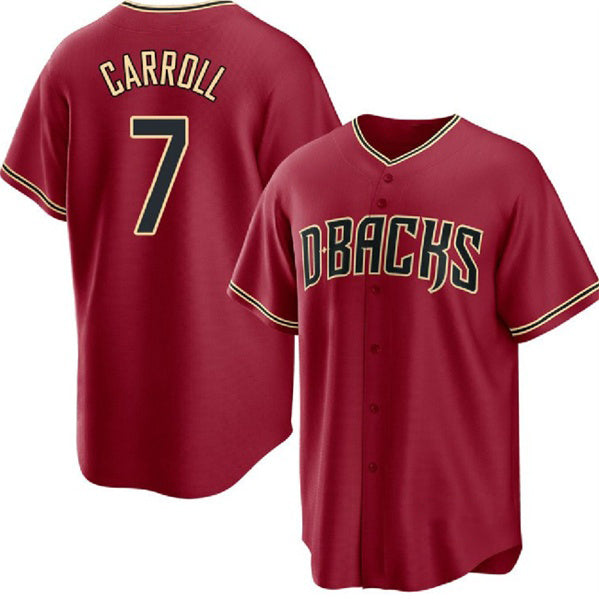 Arizona Diamondbacks #7 Corbin Carroll Red MIKSHPS Cool Base Stitched Jersey