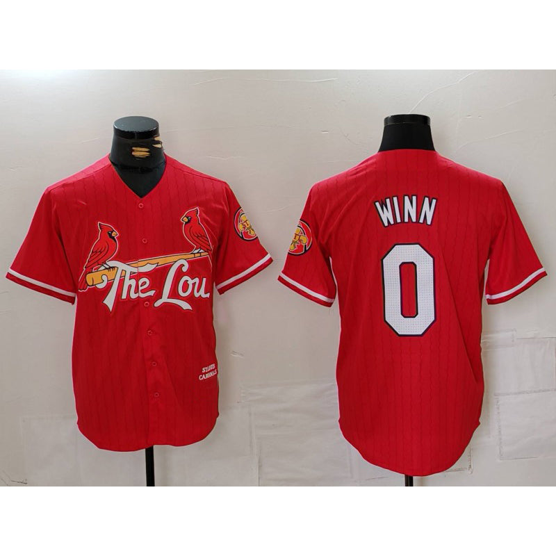 St. Louis Cardinals #0 Masyn Winn Red MIKSHPS 2024 City Connect Limited Stitched Jersey