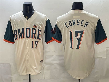 Baltimore Orioles #17 Colton Cowser Natural MIKSHPS 2026 City Connect Stadium Stitched Jersey