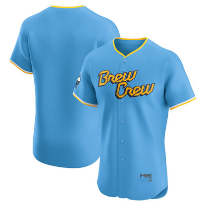 Milwaukee Brewers Powder Blue MIKSHPS City Connect Elite Jersey