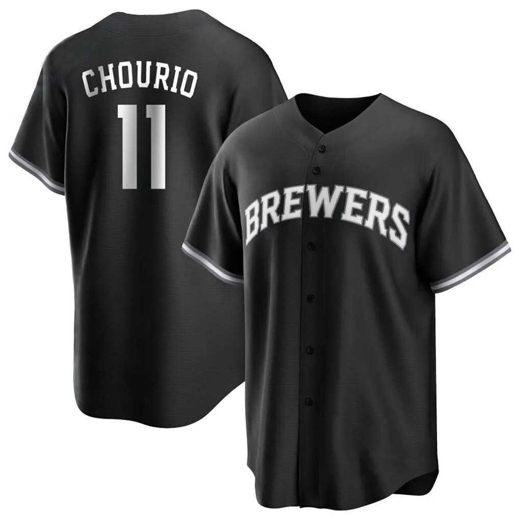 Milwaukee Brewers #11 Jackson Chourio Player Black MIKSHPS Game Home Stitched Jerseys