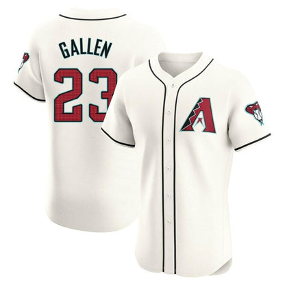 Arizona Diamondbacks #23 Zac Gallen Player Cream MIKSHPS Limited Elite Home Game Stitched Jerseys