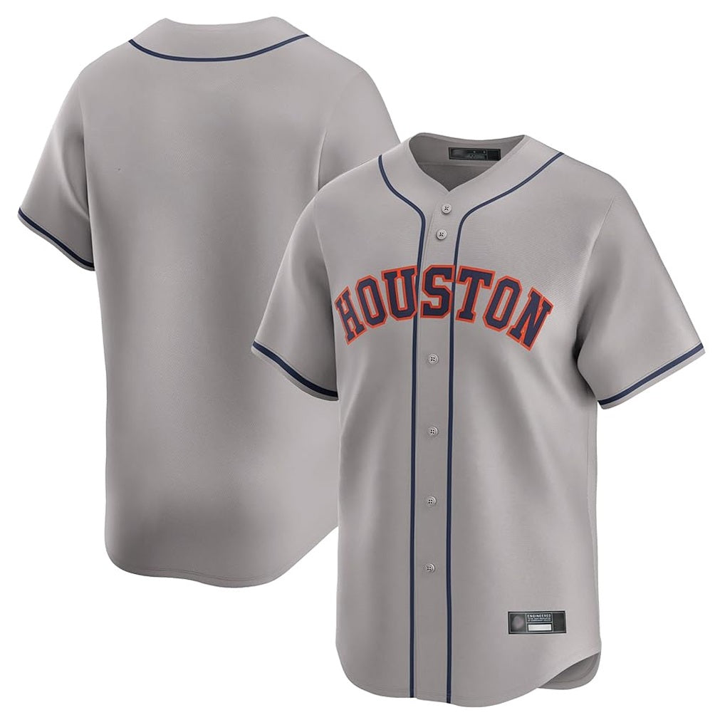 Houston Astros Blank Player Gray MIKSHPS Home Limited Stitched Jerseys