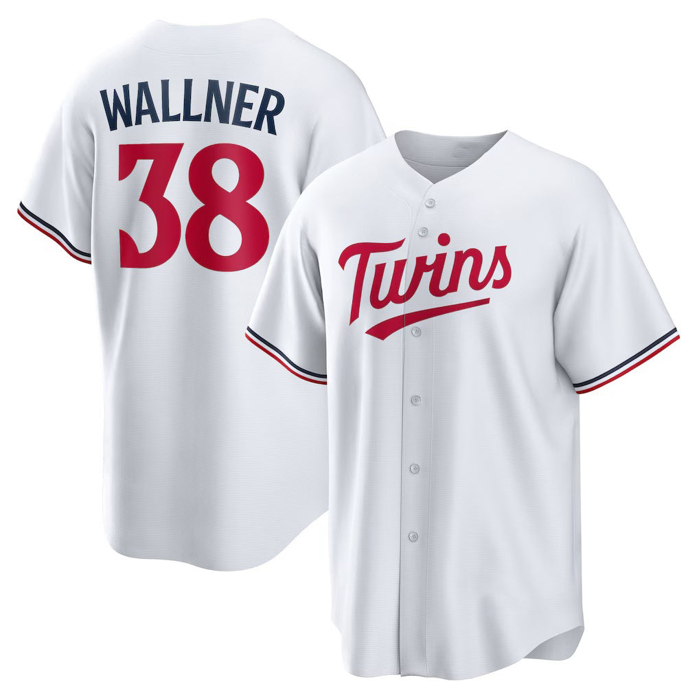 Minnesota Twins #38 Matt Wallner White MIKSHPS Home Replica Jersey