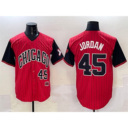 Chicago White Sox #45 Michael Jordan Red Black MIKSHPS 2025 City Connect Limited Stitched Jersey