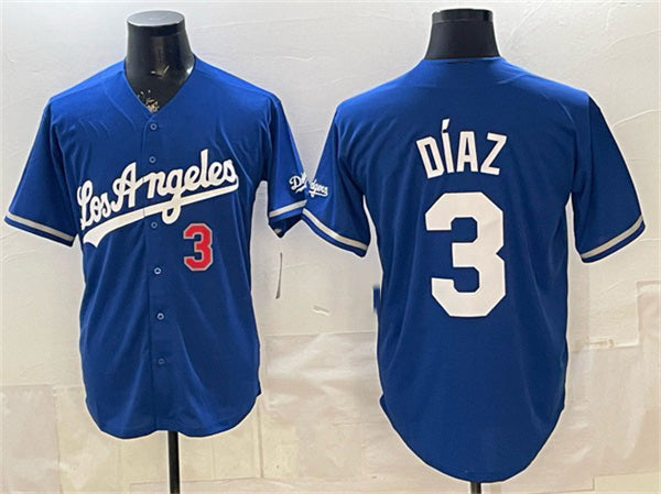 Los Angeles Dodgers #3 Edwin D¨ªaz Royal MIKSHPS Alternate Stadium Stitched Jersey