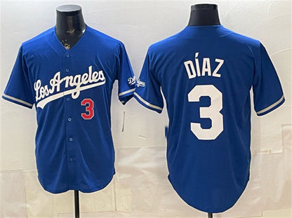 Los Angeles Dodgers #3 Edwin D¨ªaz Royal MIKSHPS Alternate Stadium Stitched Jersey