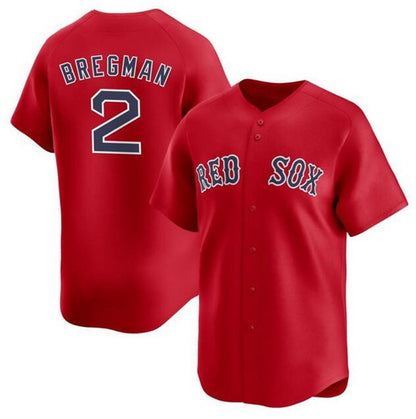 Boston Red Sox #2 Alex Bregman Red MIKSHPS 2024 Alternate Limited Stitched Jersey