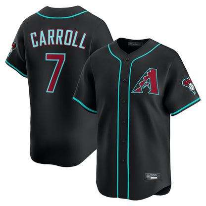 Arizona Diamondbacks #7 Corbin Carroll Player Black MIKSHPS Limited Home Game Stitched Jerseys