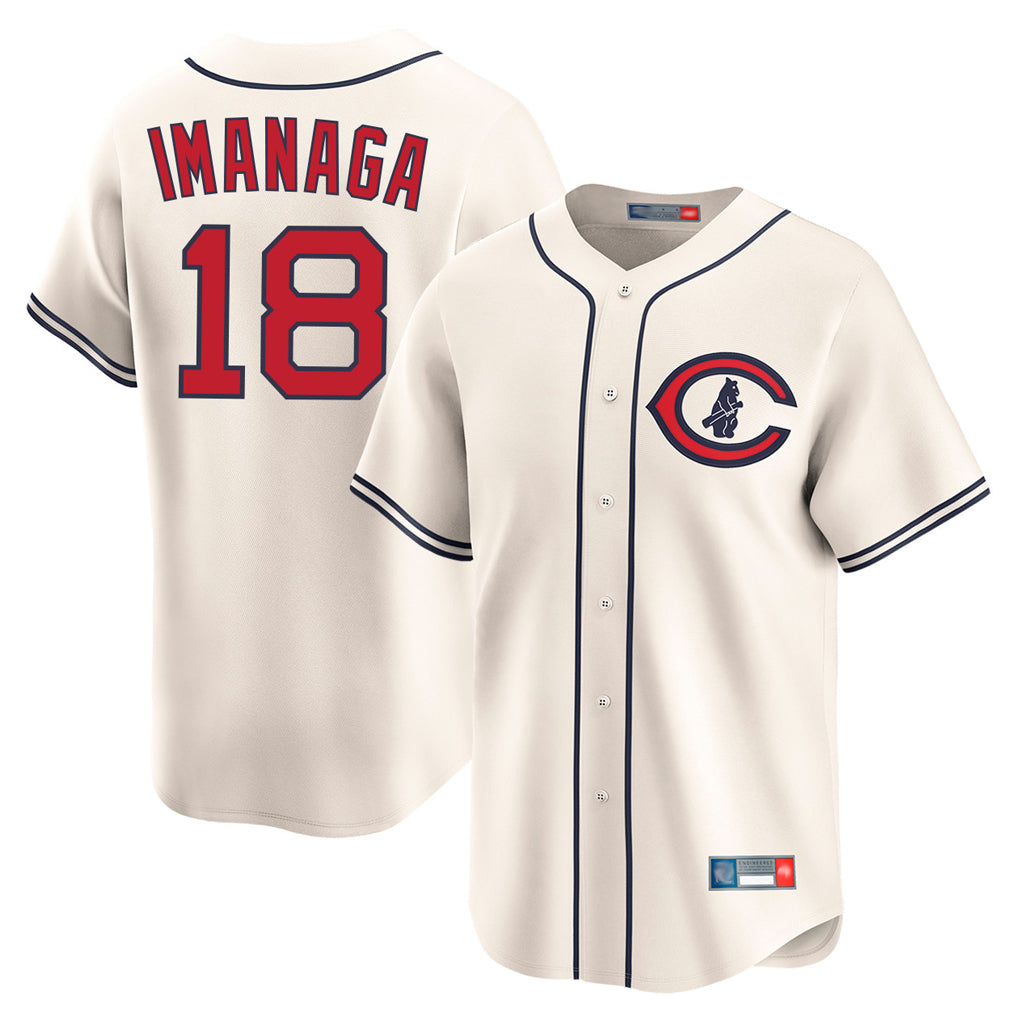 Chicago Cubs #18 Shota Imanaga Player Cream MIKSHPS Field of Dreams Limited Home Game Stitched Jerseys
