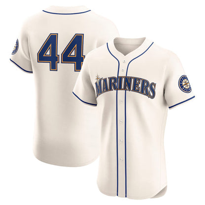 Seattle Mariners #44 Julio Rodr¨ªguez Cream MIKSHPS Alternate 2 Elite Player Jersey