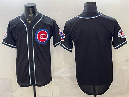 Chicago Cubs Blank 2026 Fashion Replica Black MIKSHPS Out Stitched Jersey