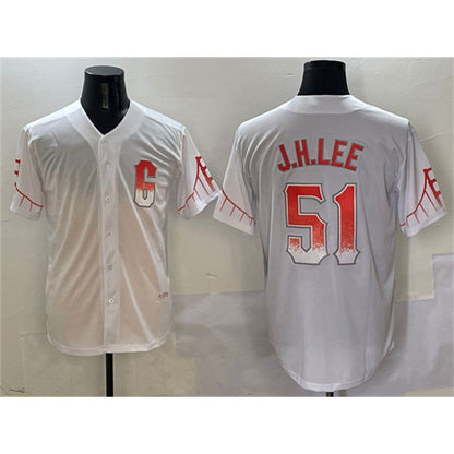 San Francisco Giants #51 Jung Hoo Lee White MIKSHPS City Connect Cool Base Stitched Jersey