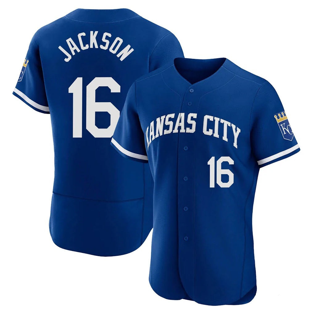 Kansas City Royals #16 Bo Jackson Player Royal MIKSHPS City Connect Limited Elite Home Game Stitched Jerseys