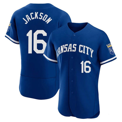 Kansas City Royals #16 Bo Jackson Player Royal MIKSHPS City Connect Limited Elite Home Game Stitched Jerseys
