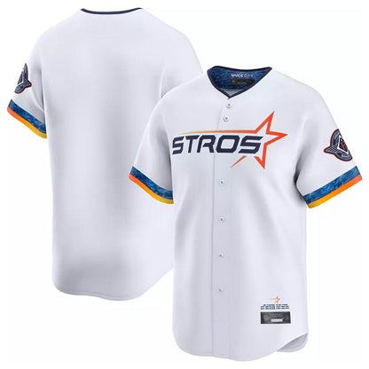 Houston Astros Blank Player White MIKSHPS City Connect Limited Home Stitched Jerseys
