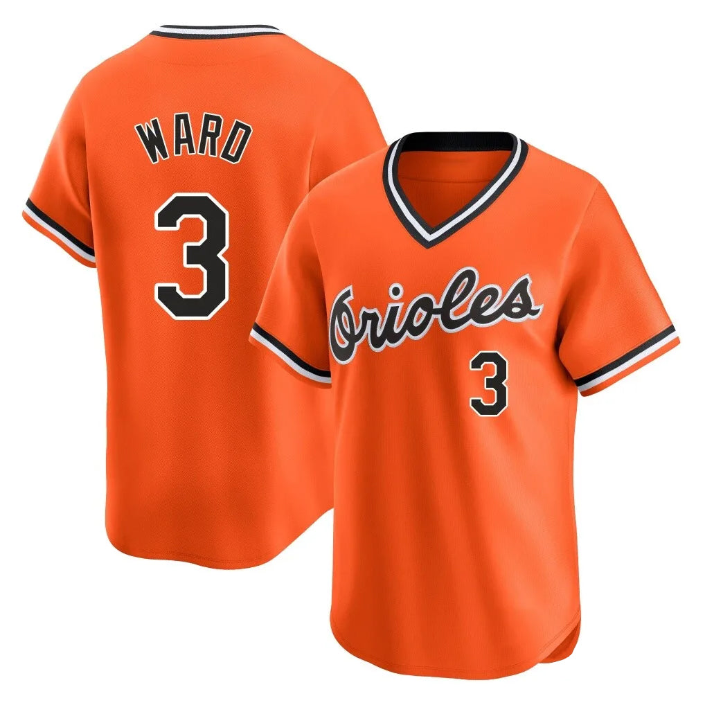Baltimore Orioles #3 Taylor Ward Player Orange MIKSHPS T-shirt Limited Home Game Stitched Jerseys