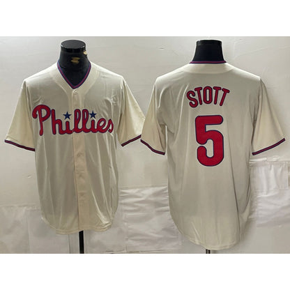 Philadelphia Phillies #5 Bryson Stott Cream MIKSHPS Cool Base Jersey