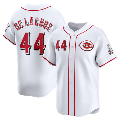 Cincinnati Reds #44 Elly De La Cruz White MIKSHPS Home Limited Player Jersey
