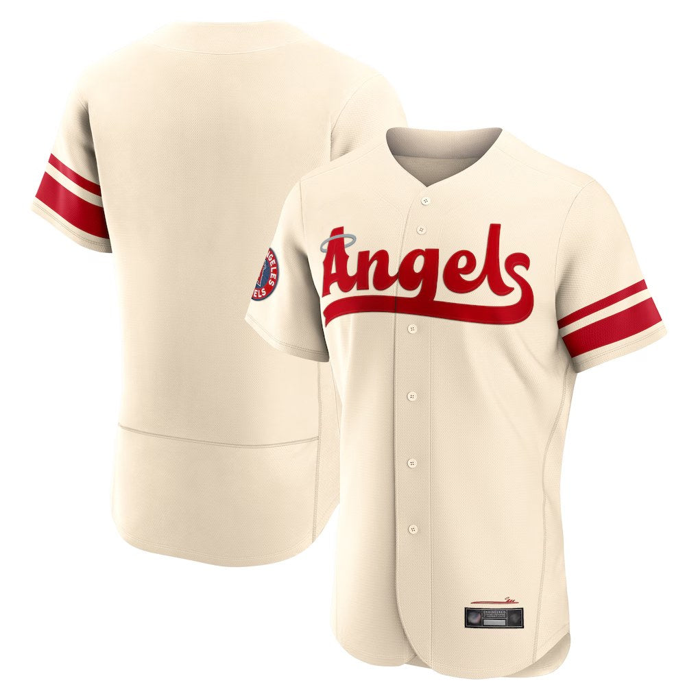 Los Angeles Angels Blank Player Cream MIKSHPS City Connect Limited ELite Home Stitched Jerseys