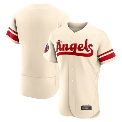 Los Angeles Angels Blank Player Cream MIKSHPS City Connect Limited ELite Home Stitched Jerseys