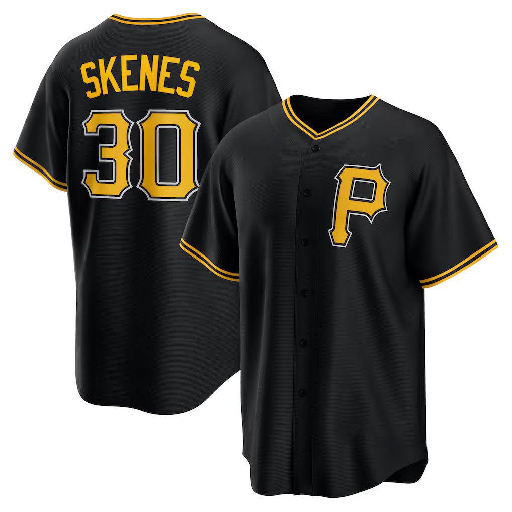 Pittsburgh Pirates #30 Paul Skenes Black MIKSHPS Alternate Replica Player Jersey